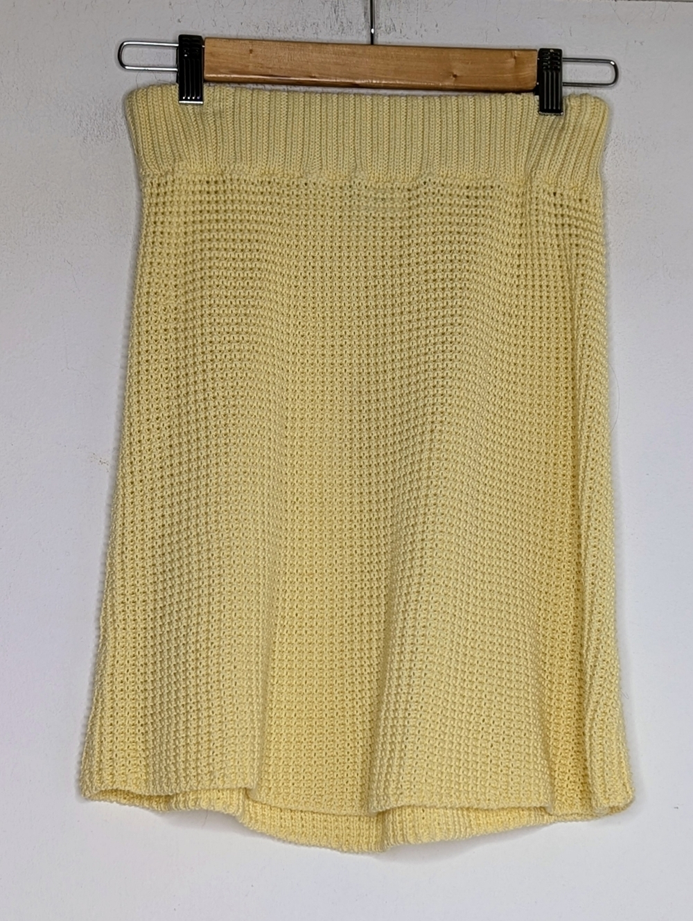 Rodebjer • Prisca cotton knit mini skirt yellow , XS | Organic Cotton